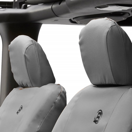 Jeep Wrangler JL 2-türer Set Sitzbezüge Sitzbezug vorne Charcoal Grau LHD Bestop 18-