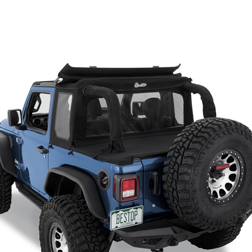Jeep Wrangler JL 2türer Halftop Verdeck Black Twill Bestop 18-