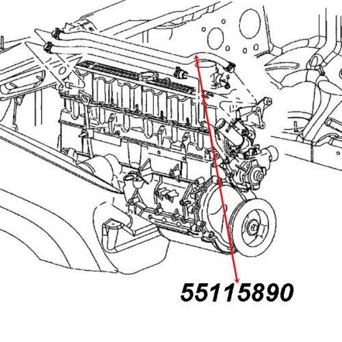 Jeep Grand Cherokee WJ WG 3,1 ltr. Diesel Heizungsschlauch HVAC Eingang Zulauf Gates Bj. 99-01