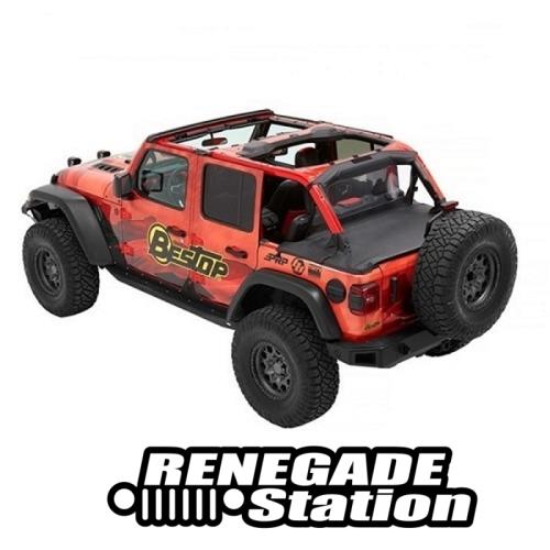 Jeep Wrangler JL 4türer Duster Deck Cover Abdeckung Kofferraum schwarz 18-