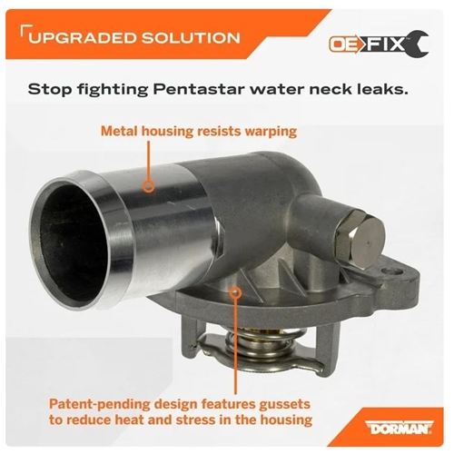 Jeep Cherokee KL 3,2 ltr. Thermostat 86 Grad Celsius inkl. Gehäuse aus Aluminium 14-22
