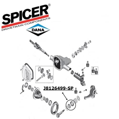 Jeep CJ Differential Kegelradlager innen Dana 30 Vorderachse Spicer 76-86