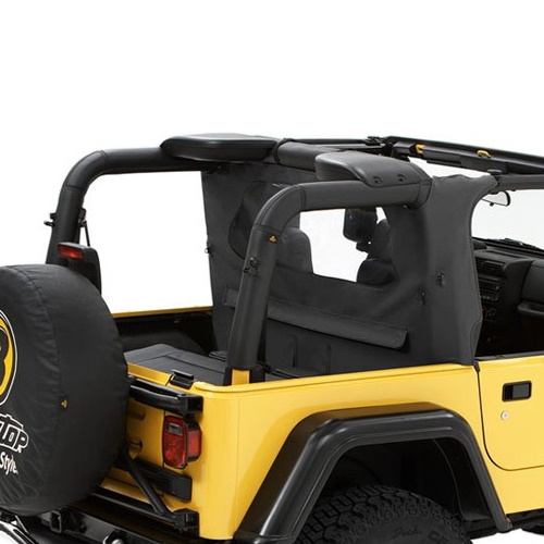Jeep Wrangler TJ Windjammer Windschott Wrap Around Stil schwarz Denim Bestop 96-02