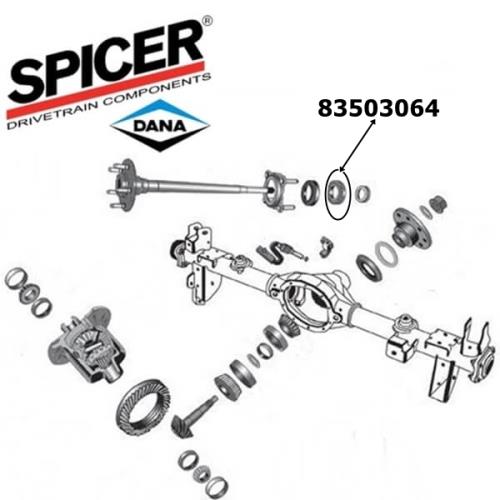 Jeep Wrangler JK Radlager hinten außen Dana 35 & Dana 44 Hinterachse Spicer 07-18