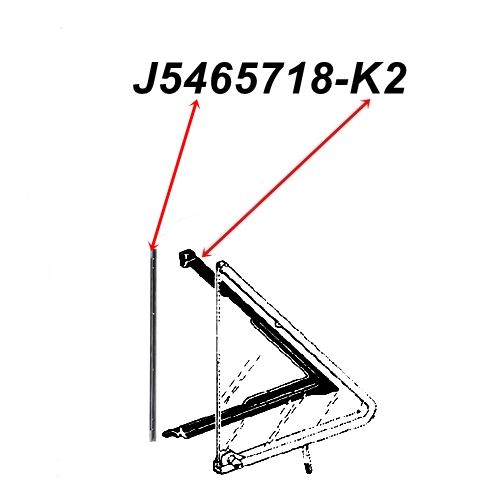Jeep Wagoneer & Grand Wagoneer SJ 2er Set Dichtung Dreiecksfenster Scheibendichtung Tür vorne rechts 63-91