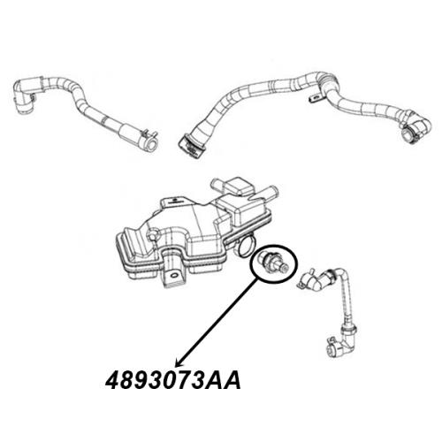 Jeep Renegade BU 1,4 ltr. Turbo PCV Ventil Kurbelgehäuse Entlüftung 15-18