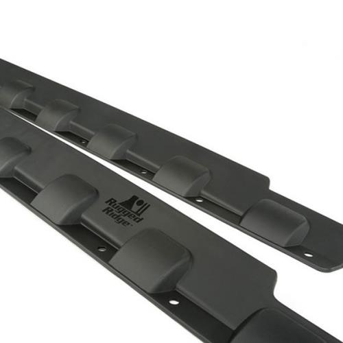 Jeep Wrangler JK 4-türer Body Armor Set Schwellerschutz Schwellerleiste Polycarbonat matt schwarz 07-18