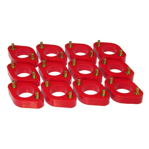 Jeep Wrangler JK Bodyauflage Karosserieauflage Set Auflage Karosserie Höherlegung 1" rot Prothane 07-18
