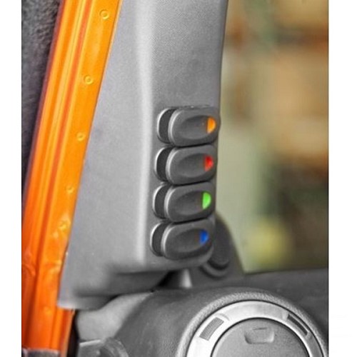 Jeep Wrangler JK Konsole Schalterkonsole mit 4 Schalter A-Säule links 11-18
