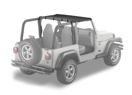 Jeep Wrangler TJ Bikini Top Strapless Style Black Denim Bestop 96-02