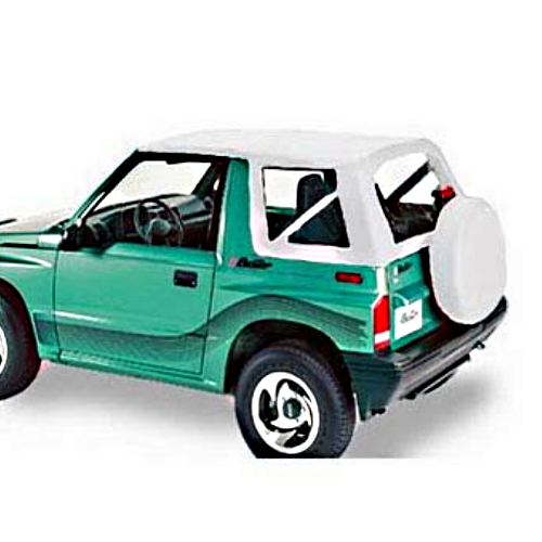 Suzuki Sidekick Geo Tracker Verdeck Ersatz Verdeckhülle für Orginal Verdeck Weiß Denim Bestop 89-94