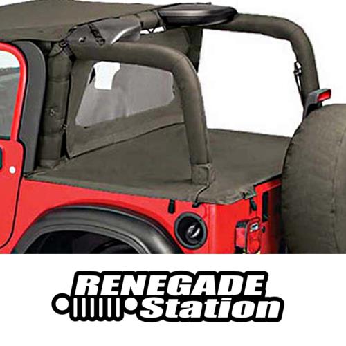 Jeep Wrangler TJ Duster Abdeckung Laderaum Khaki Diamond Bestop 96-06