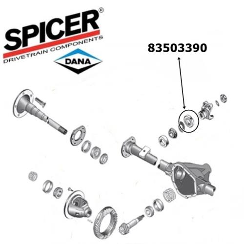 Jeep SJ & J Serie Simmerring Kardan Eingang Dana 44 Hinterachse Spicer 71-91