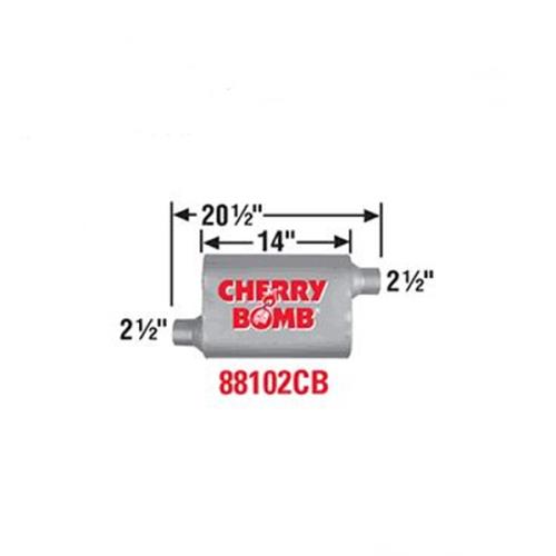 Jeep Grand Cherokee WJ WG Auspuff Sportendtopf Endtopf Cherry Bomb Vortex Oval Bj. 99-04