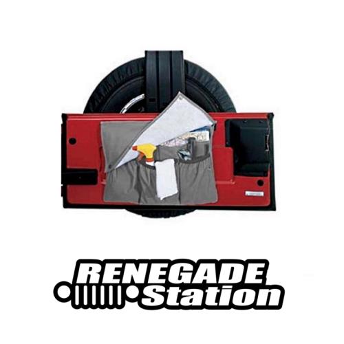 Jeep Wrangler YJ Organizer Stautasche Hecktür innen grau Bestop 87-95