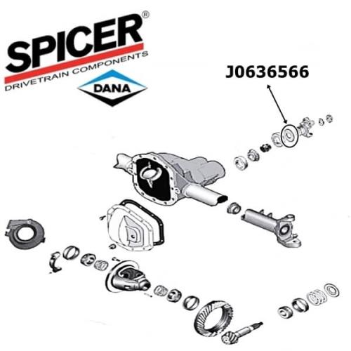 Jeep Grand Cherokee WJ WG Anlaufscheibe außen Kegelradlager Dana 30 Vorderachse Spicer 99-04
