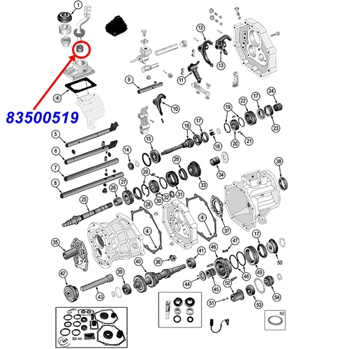Jeep Cherokee XJ Gummipuffer Schaltbuchse Schaltgestänge AX4 & AX5 Schaltgetriebe 84-01