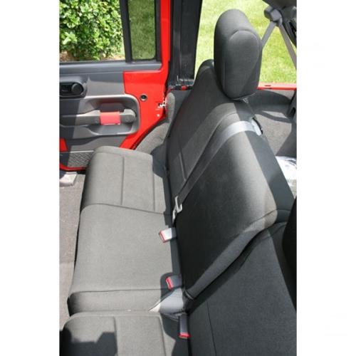 Jeep Wrangler JK 4-türer Sitzbezüge Sitzbezug Sitzschoner Rücksitz Neopren schwarz 07-16