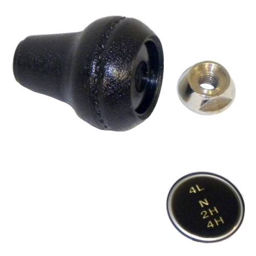 Jeep CJ Set Schaltknauf mit Schaltbild Dana 300 Verteilerget