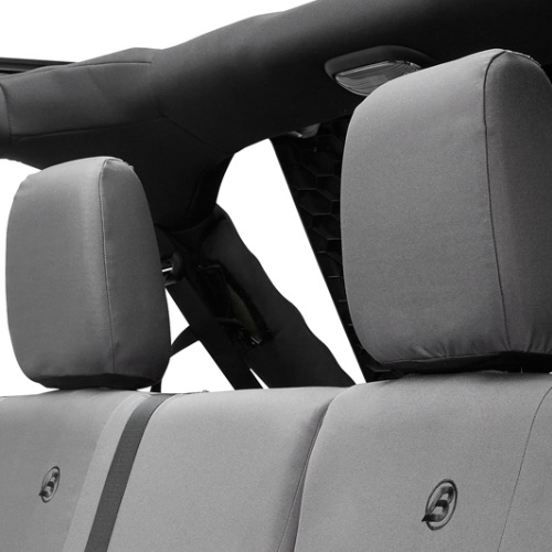 Jeep Wrangler JK 4-türer Sitzbezug Sitz hinten Grau Denim Bestop 2007 & 13-16