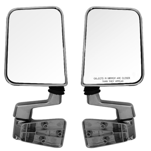 Jeep Wrangler TJ Set HIGHROCK 4x4 ™ Chrom Außenspiegel Türspiegel Türscharnierspiegel Bestop 96-06