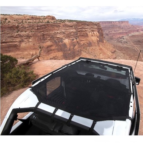 Jeep Wrangler JL 4-türer Eclipse Bikini Top Mesh Schwarz 18-