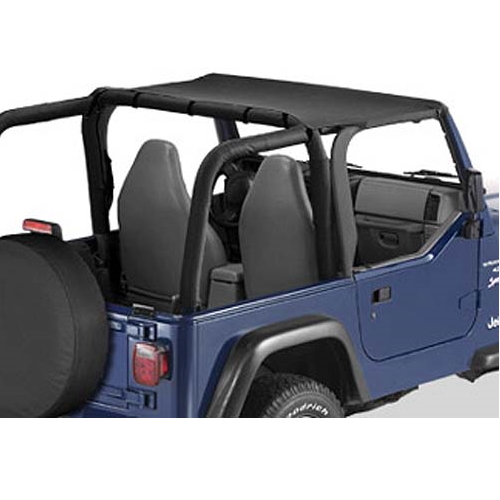 Jeep Wrangler TJ Bikini Top Strapless Style Black Denim Bestop 96-02