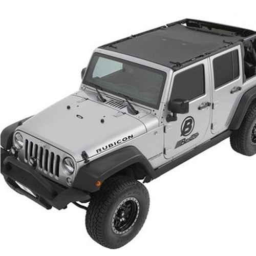 Jeep Wrangler JK 4türer Sun Bikini Top Safari Style Black Diamond Bestop 07-18