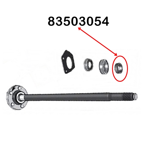 Jeep Wrangler YJ Schrumpfring Steckachse Radlager außen Dana 35 Hinterachse Spicer 87-89