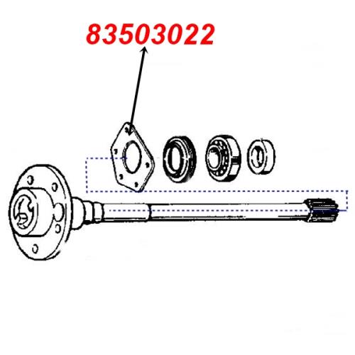 Jeep Cherokee XJ Halter Simmerring Steckachse Dana 35 Hinterachse Spicer 84-89