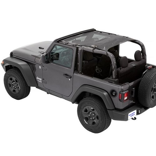 Jeep Wrangler JL 2-türer Sun Bikini Top Sonnenschutz Safari Style Mesh Bestop 18-