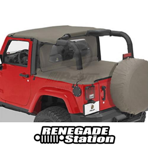 Jeep Wrangler JK 2türer Duster Deck Cover Abdeckung Kofferraum Khaki Bestop 07-16