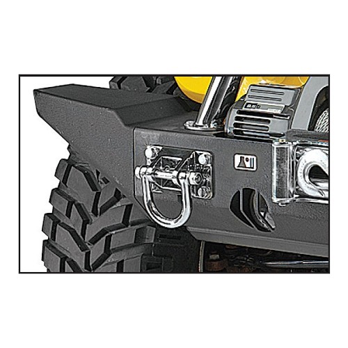 Jeep Wrangler JK XHD Modul Schäkel Set Stoßfänger vorne & hinten Edelstahl Rugged Ridge 07-18