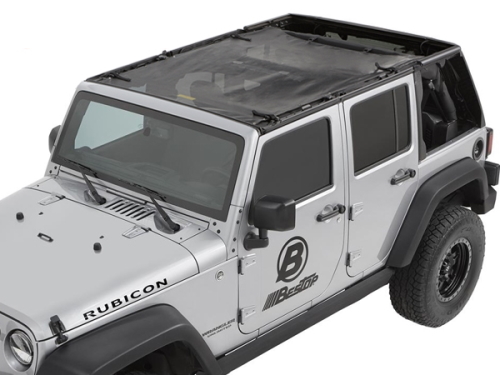 Jeep Wrangler JK 4türer Sun Bikini Top Safari Style Mesh Bestop 07-18