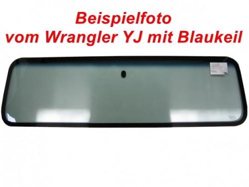 Jeep CJ CJ5 CJ7 CJ8 Frontscheibe Windschutzscheibe Scheibe Colourverglasung grün mit Blaukeil 76-86