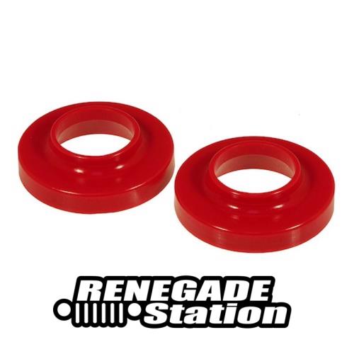 Jeep Wrangler TJ Polyurethan Federteller Gummipuffer Set vorne rot Prothane 96-06