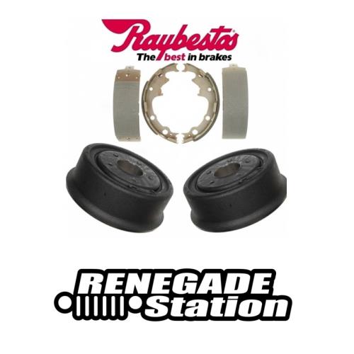 Jeep Wrangler YJ Satz Bremstrommeln mit Bremsbeläge 9" Bremse hinten Raybestos 90-95