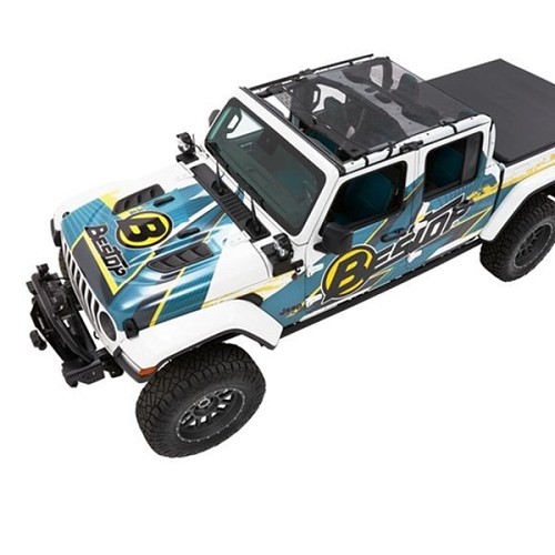 Jeep Gladiator JT Sun Bikini Top Sonnenschutz Safari Style Mesh Bestop 19-