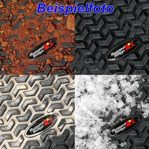 Jeep Cherokee KL Fussmatte Fußmatte Fußraumwannen hinten einteilig All Terrain Rugged Ridge 14-