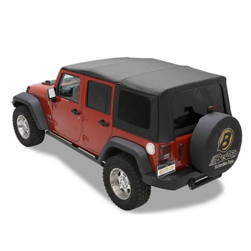 Jeep Wrangler JK 4türer Ersatzverdeck Verdeck Verdeckhülle getönte Scheiben Black Sailcloth Bj. 2010