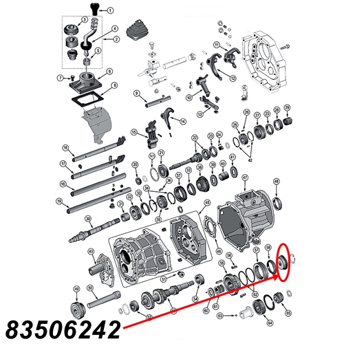 Jeep Wrangler TJ Zahnrad Keilwellenrad 5. Gang AX15 Schaltge