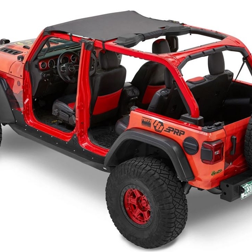 Jeep Wrangler JL Header Bikini Top Targa Style Black Diamond Bestop 18-