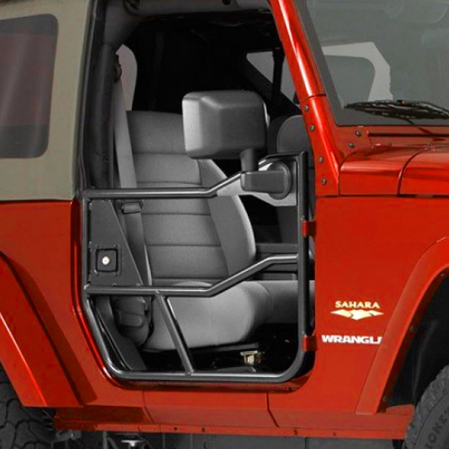 Jeep Wrangler JK Element Doors Türelement Halbtür Halbtüren vorne HighRock 4x4 Satin Schwarz 07-18