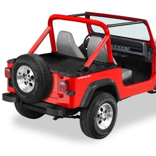 Jeep Wrangler YJ Duster Deck Cover Abdeckung Heckabdeckung Hardtop schwarz Crush Bestop 87-91