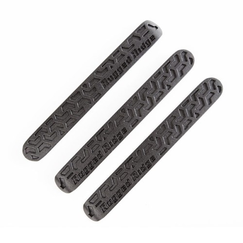 Jeep Wrangler JK 2türer Einsätze für Türgriffe 3teilig Aluminiumguss strukturiert schwarz 07-16
