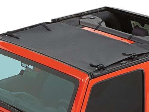 Jeep Wrangler JK Sun Bikini Top Targa Style Black Diamond Bestop 07-17