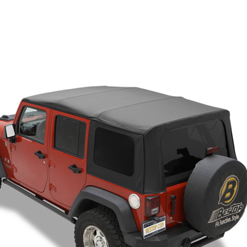 Jeep Wrangler JK 4türer Ersatzverdeck Verdeck Verdeckhülle getönte Scheiben Black Sailcloth 07-09