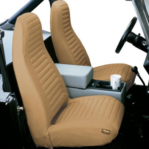 Jeep Wrangler YJ Sitzbezüge Sitzbezug Paar vorne braun spice Denim Bestop 92-95