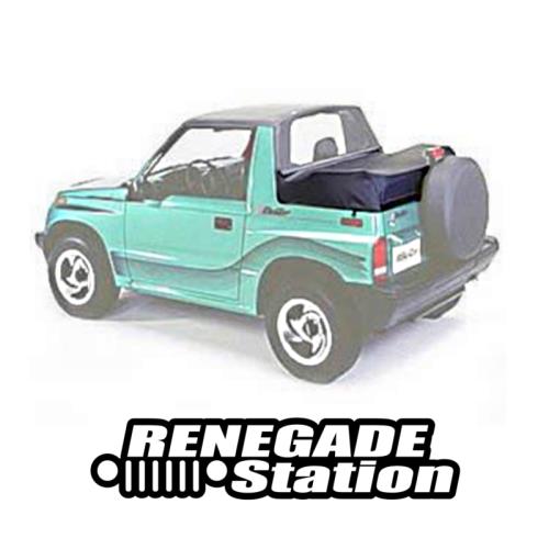 Suzuki Sidekick Chervrolet Geo Tracker Duster Abdeckung Laderaum Schwarz Denim Bestop 95-98