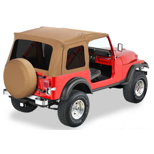 Jeep CJ Supertop Verdeck Softtop Bestop Spice Denim getönte Scheiben 76-86
